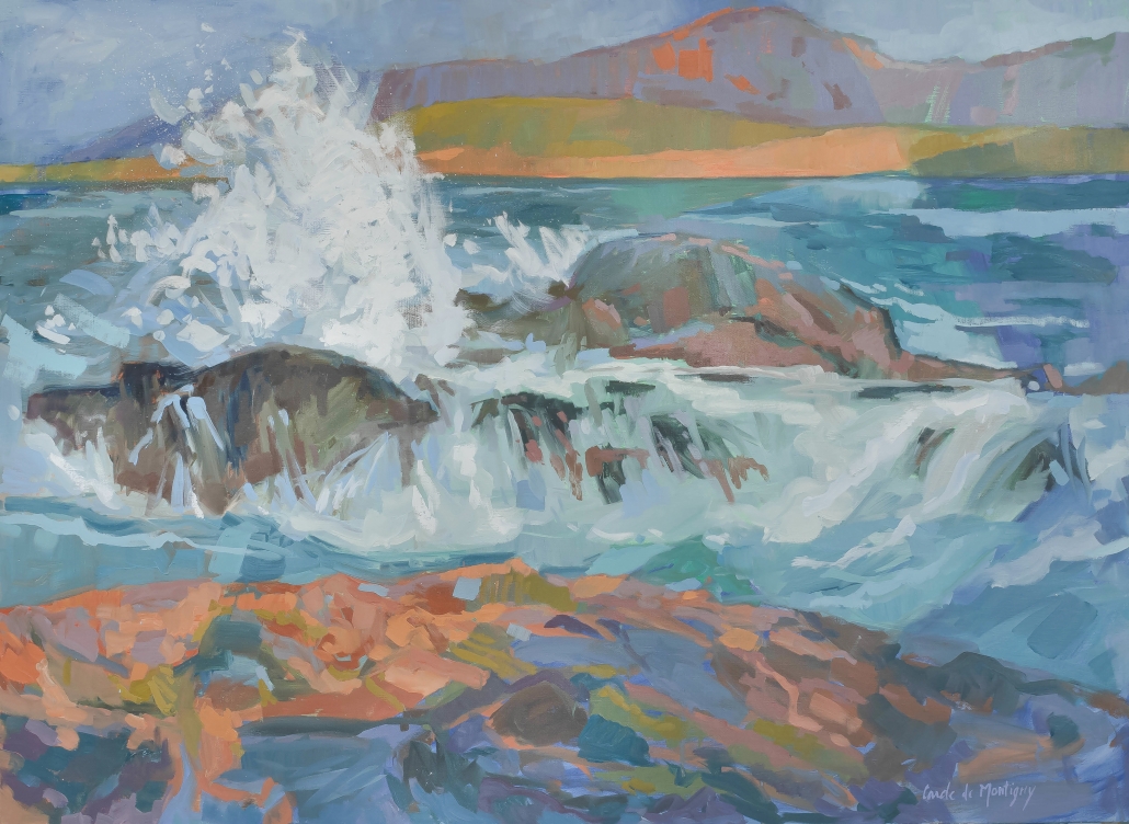 Tempête à Paros - 73x100cm - 2022
